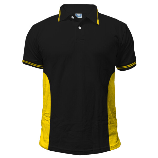 Polo shirt 2025 black and yellow