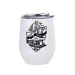 10oz Stainless Steel Coffee Cup (White) Thumbnail