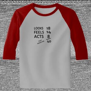 Raglan 3/4 Roundneck Shirt (Gray Body) Raglan 3/4 Roundneck Shirt (Gray Body) Thumbnail