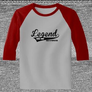 Raglan 3/4 Roundneck Shirt (Gray Body) Raglan 3/4 Roundneck Shirt (Gray Body) Thumbnail