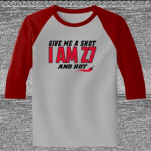 Raglan 3/4 Roundneck Shirt (Gray Body) Raglan 3/4 Roundneck Shirt (Gray Body) Thumbnail