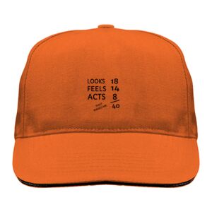 Sandwich Twill Cap with Black Line Sandwich Twill Cap with Black Line Thumbnail