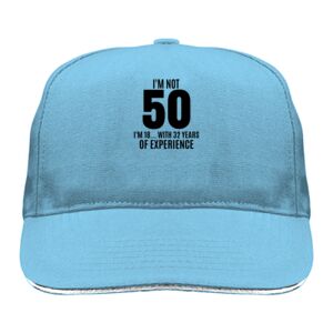 Sandwich Twill Cap with White Line Sandwich Twill Cap with White Line Thumbnail