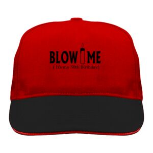 Sandwich Twill Cap with Red Line Sandwich Twill Cap with Red Line Thumbnail